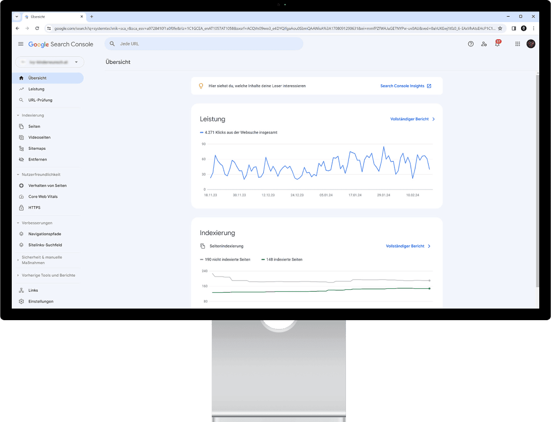 Google Search Console Screenshot